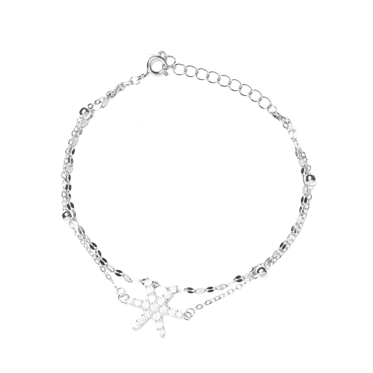 Bracciale doppio filo stella marina